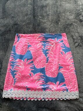 Lilly Pulitzer Women’s Pink Pineapple Print Skirt